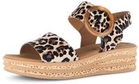 Gabor Keilsandalette, Riemchensandale, Sommerschuh mit modischer Zierschnalle