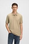 Poloshirt HUGO "Donos", Herren, Gr. L, beige (medium beige269), Piqu&eacute;, Obermaterial: