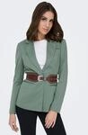Kurzblazer ONLY "ONLPEACH L/S FIT BLAZER TLR NOOS", Damen, Gr. 38, gr&uuml;n (laurel