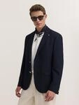 Sakko BUGATTI "Stretch-Futter", Herren, Gr. 48, 390, marine, 69% Polyester, 29%