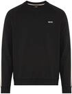 Sweatshirt BOSS "Iconic", Herren, Gr. M, schwarz (schwarz 001), Single Jersey,