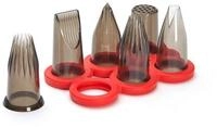de Buyer Feindosierspritze Le Tube, T&uuml;llen-Set Kreativ 6-teilig - Tritan