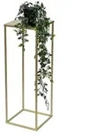 DanDiBo Blumenhocker Metall Gold Eckig 82-42 cm Blumenhocker Beistelltisch 62 cm