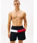 Tommy Hilfiger Swimwear Badeshorts MEDIUM DRAWSTRING mit gro&szlig;em Logo blau S (48)