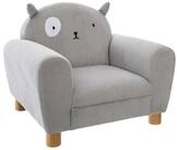 Atmosphera Cr&eacute;ateur d'int&eacute;rieur Kindersessel Sessel mit R&uuml;ckenlehne KATZE, grau