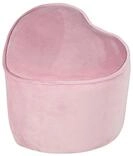 roba&reg; Kinderhocker Kinderhocker Kindersitzhocker Sitz Samtstoff Babyzimmer Herzform