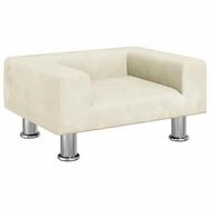 vidaXL Kindersofa, Kinder Schlafsofa Creme 50x40x26,5 cm Samt
