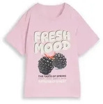 TOM TAILOR T-Shirt mit Print rosa 152 EU