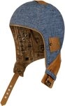 Stetson Schieberm&uuml;tze Leichte Fliegerm&uuml;tze mit Lederbesatz