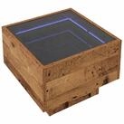 vidaXL Nachttisch Couchtisch Altholz 40 x 40 x 30 cm Holzwerkstoff (1-St)