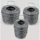 Aquagart Stacheldraht 100m Stacheldraht verzinkt 1,6/1,7mm f&uuml;r Wildzaun, (1St)