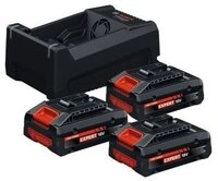 BOSCH Bosch AKKU 18V 4.0Ah EXPERT 3PCS+Ladeger&auml;t GAL12V/18 Akku Starter-Set