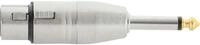 Pronomic AD-JMXF Audio-Adapter 6,3mm Mono-Klinke male zu XLR female, Fertig