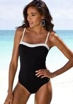 LASCANA Badeanzug Chic aus eleganter Strukturware