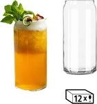 LIBBEY Gl&auml;ser-Set Libbey Trinkglas, 12er Set -GLASS CANS-, 12-tlg., Glas, 591...