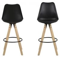 ACTONA GROUP Barhocker Dian (Set, 2 St), Barstuhl, Organisch geformter Sitz mit