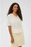 Cream Kurzarmbluse Kurzarm-Bluse CRBritta wei&szlig; 36