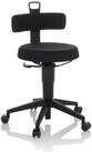 hjh OFFICE Arbeitshocker TOP WORK FLEX B&uuml;rostuhl Stoff H&ouml;he 74.0 - 86.0 cm,