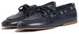 Bootsschuh TOMMY HILFIGER "TH SLEEK LEATHER BOAT SHOE", Damen, Gr. 37, blau