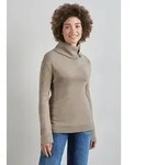 STREET ONE Rollkragenpullover mit Knopf Details beige 34 EU