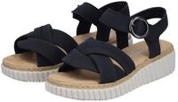 Rieker Sandale Sommerschuh, Keilsandalette, Urlaubsschuh mit Klettriemchen