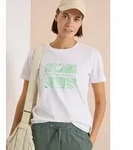CECIL Print-Shirt aus reiner Baumwolle wei&szlig; L (42)