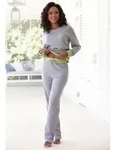 Vivance Dreams Pyjama (Set, 2 tlg) mit dekorativen Flatlock-N&auml;hten in...