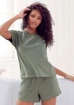 KangaROOS Shorty (Set, 2 tlg) mit Slogan-Frontdruck
