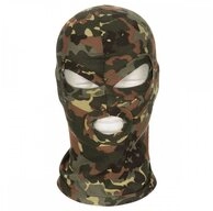 MFH Schlupfm&uuml;tze Balaclava, 3-Loch, d&uuml;nn, flecktarn, 100 % Baumwolle (Packung)