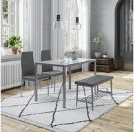 Vicco Essgruppe Grand, Grau, 120 x 70 cm 4-teiliges Set, (4-tlg)