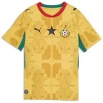 PUMA Trainingsshirt Ghana 2026 Ausw&auml;rtstrikot Jugendliche gelb 176 EU