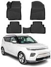 OMAC Auto-Fu&szlig;matten f&uuml;r Kia Soul 2019-2025 Schwarz 4 tlg TPE Automatten (4...