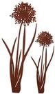 UNUS GARDEN Gartenstecker Stecker Agapanthus 2er Set (2er Set) Schmucklilie