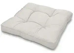Beautissu Sitzkissen Lounge Kissen Outdoor Hellgrau XLuna, 60x60cm, Sitzkissen