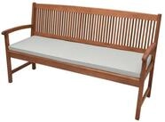 Beautissu Bankauflage Bankauflage Base BK, 100x48x5cm, Hellgrau, waschbare...