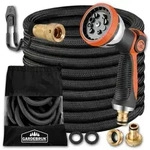 Gardebruk Bew&auml;sserungsschlauch, 22m 3fach Latexkern Vollmessing Adapter 1/2" 3/4"
