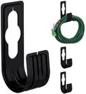 relaxdays Schlauchhalterung Schwarze Schlauchhalter im 4er Set, (4er Set)
