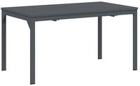 vidaXL Gartentisch Terrassentisch Anthrazit 180 x 80 x 74 cm (1-St)