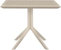 CLP Gartentisch Sky 80 cm, 80 x 80 cm, aus Kunststoff, wetterfest und...