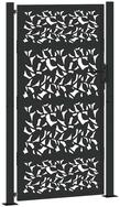 vidaXL Gartentor Gartentor Schwarz 100x175 cm Stahlblatt-Design