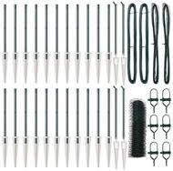 vidaXL Gartenzaun Schwei&szlig;drahtzaun mit Spikes 50 x 0,8 m (B x H), (1-St)