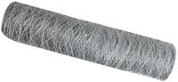 vidaXL Gartenzaun Hexagonzaun Silber 0,4 x 25 m Verzinkter Stahl, (1-St)