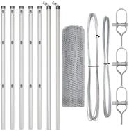 vidaXL Gartenzaun Ground Fix Geschwei&szlig;ter Drahtzaun 10 x 0,4 m (B x H), (1-St)