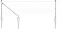 vidaXL Gartenzaun Schwei&szlig;drahtzaun mit Spikes 25 x 0,6 m (B x H), (1-St)