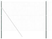 vidaXL Zaunpfosten Zaunpfosten 12 pcs Gr&uuml;n Pulverbeschichteter Stahl, (12-St)