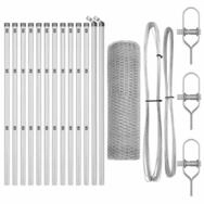 vidaXL Gartenzaun Ground Fix Geschwei&szlig;ter Drahtzaun 25 x 0,5 m (B x H), (1-St)
