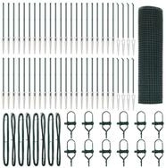 vidaXL Gartenzaun Schwei&szlig;drahtzaun mit Spikes 100 x 0,4 m (B x H), (1-St)