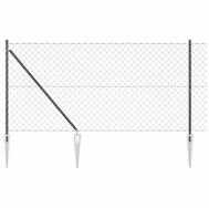 vidaXL Gartenzaun Schwei&szlig;drahtzaun mit Spikes 25 x 1,2 m (B x H), (1-St)