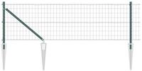vidaXL Gartenzaun Schwei&szlig;drahtzaun mit Spikes 50 x 0,4 m (B x H), (1-St)