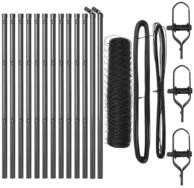 vidaXL Gartenzaun Ground Fix Geschwei&szlig;ter Drahtzaun 25 x 0,6 m (B x H), (1-St)